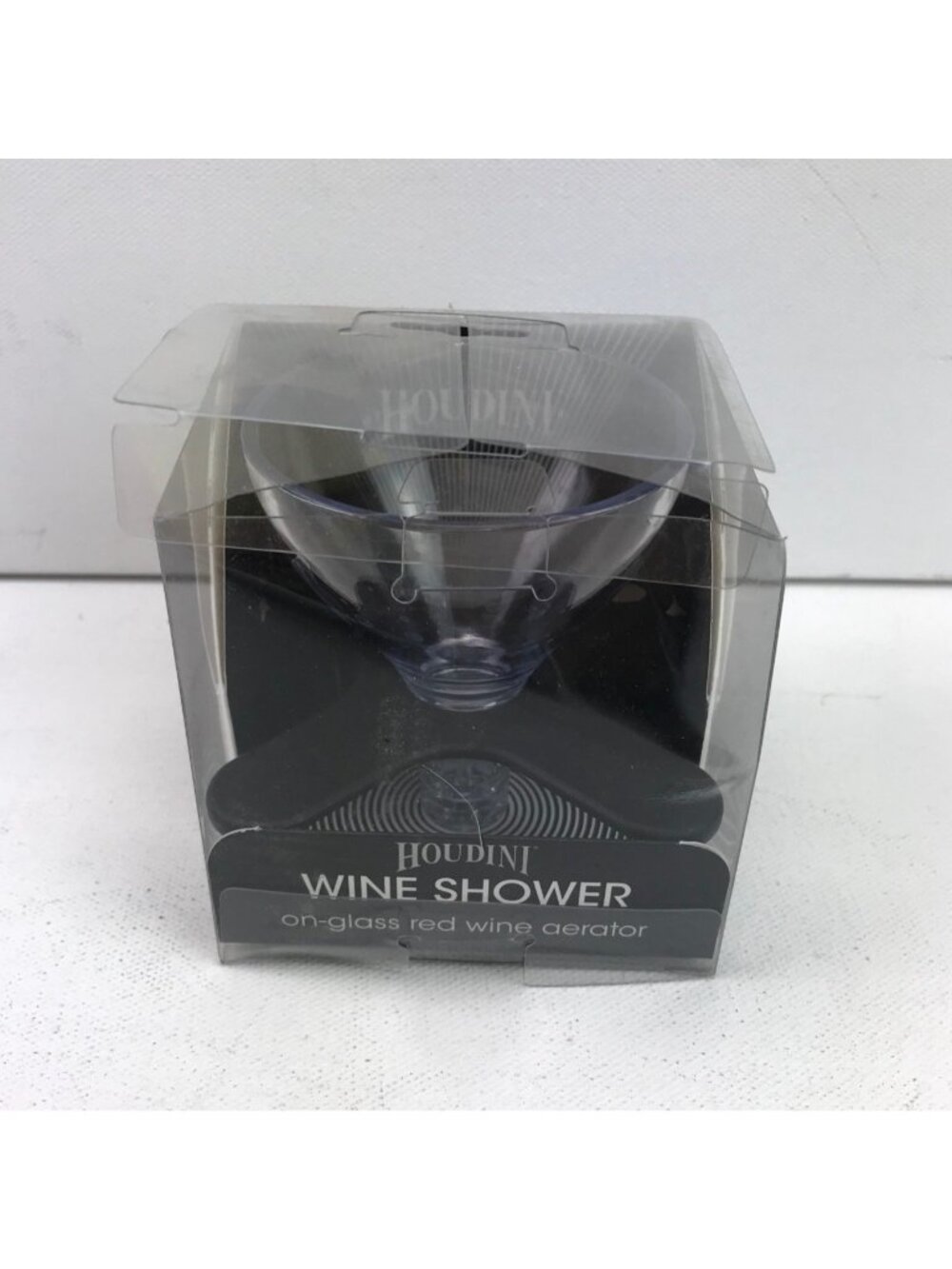 Houdini Wine Shower On-Glass Red Wine Aerator New In Box